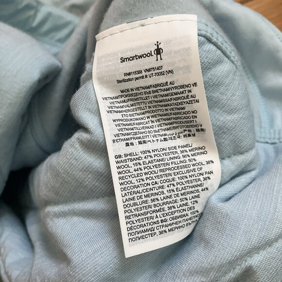 Smartwool Smartloft Skirt Womens XL Blue Wool Blend Quilted Outdoor Gorpcore Ski - Picture 3 of 8